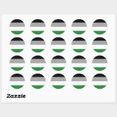Sticker Rond Drapeau de fierté androphile (Feuille)