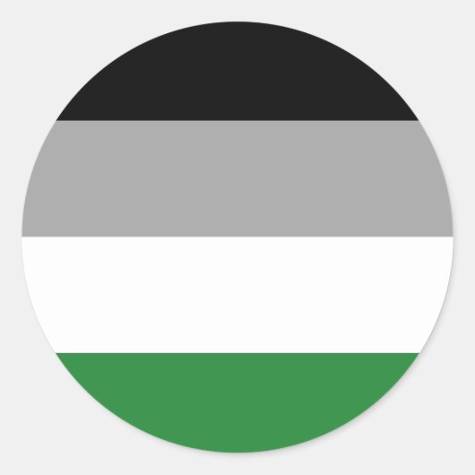 Sticker Rond Drapeau de fierté androphile (Devant)