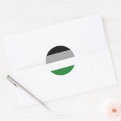 Sticker Rond Drapeau de fierté androphile (Enveloppe)