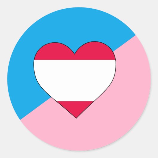 Sticker Rond Drapeau de fierté de jeu d'âge (Devant)
