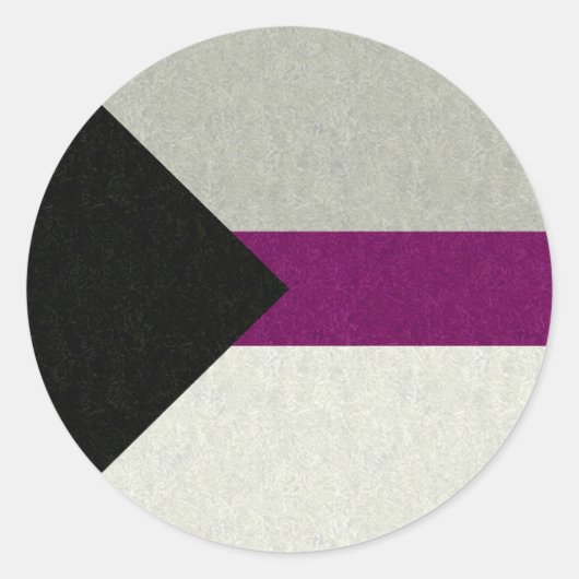 Sticker Rond Drapeau de fierté désisexuel Design Arrière - plan (Devant)