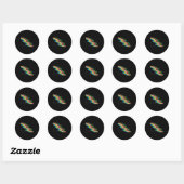 Sticker Rond Drapeau de fierté d'invalidité _1 (Feuille)