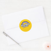 Sticker Rond Drapeau de fierté en cuir (Enveloppe)
