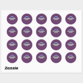 Sticker Rond Drapeau de fierté en cuir (Feuille)