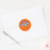Sticker Rond Drapeau de fierté en cuir (Enveloppe)