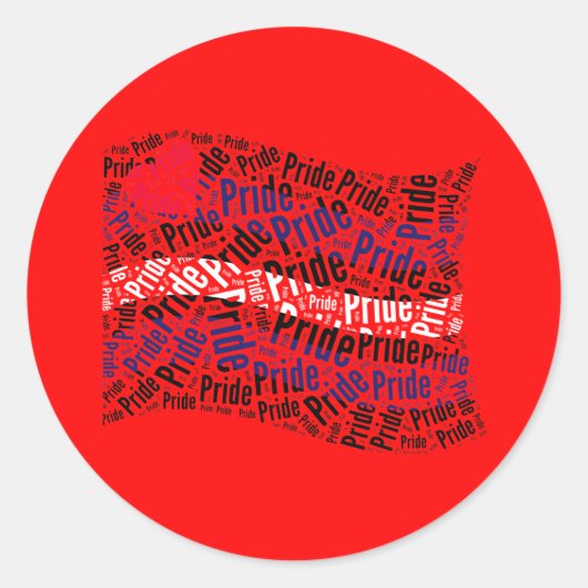 Sticker Rond Drapeau de fierté en cuir (Devant)