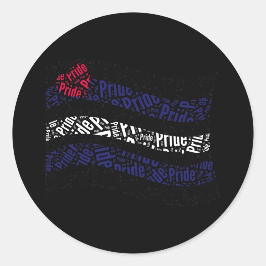 Sticker Rond Drapeau de fierté en cuir (Devant)