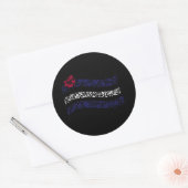 Sticker Rond Drapeau de fierté en cuir (Enveloppe)