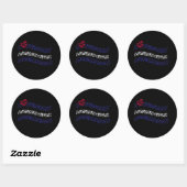 Sticker Rond Drapeau de fierté en cuir (Feuille)