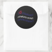 Sticker Rond Drapeau de fierté en cuir (Sac)