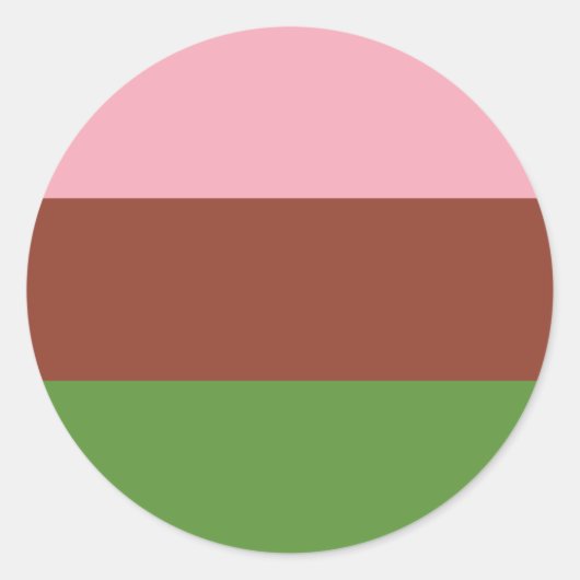 Sticker Rond Drapeau de fierté gynosexuelle (Devant)