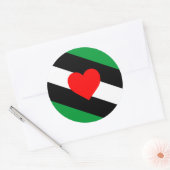 Sticker Rond Drapeau de fierté Leather Boi (Enveloppe)