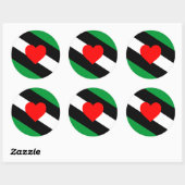 Sticker Rond Drapeau de fierté Leather Boi (Feuille)