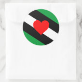 Sticker Rond Drapeau de fierté Leather Boi (Sac)