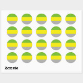 Sticker Rond Drapeau de fierté lithromantique (Feuille)