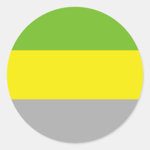 Sticker Rond Drapeau de fierté lithromantique