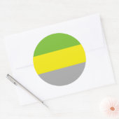 Sticker Rond Drapeau de fierté lithromantique (Enveloppe)