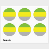 Sticker Rond Drapeau de fierté lithromantique (Feuille)