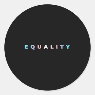 Sticker Rond Drapeau de fierté trans subtile de l'égalité Droit