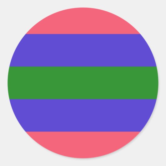 Sticker Rond Drapeau de fierté trigender (Devant)