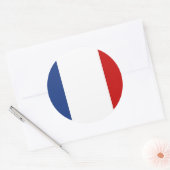 Sticker Rond Drapeau de France (Enveloppe)