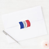 Sticker Rond Drapeau de France (Enveloppe)