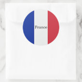 Sticker Rond Drapeau de France, étiqueté, (Sac)