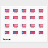 Sticker Rond Drapeau de Gonzalez (Feuille)