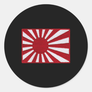 Sticker Rond Drapeau de guerre 2ème guerre mondiale Japon Flag 