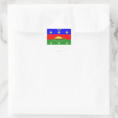 Sticker Rond Drapeau de Guyane (Sac)