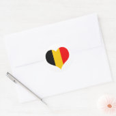 Sticker Rond drapeau de la Belgique (Enveloppe)