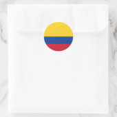 Sticker Rond Drapeau de la Colombie (Sac)