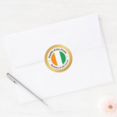 Sticker Rond Drapeau de la Côte d'Ivoire (Enveloppe)