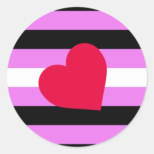 Sticker Rond Drapeau de la Fierté de fille en cuir (Devant)