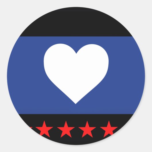 Sticker Rond Drapeau de la Fierté du pied (Devant)