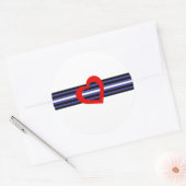 Sticker Rond Drapeau de la Fierté en cuir (Enveloppe)