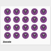 Sticker Rond Drapeau de la fierté lesbienne (Feuille)