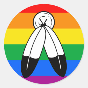 Sticker Rond Drapeau de la fierté LGBTQ+