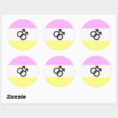 Sticker Rond Drapeau de la Fierté Twink (Feuille)