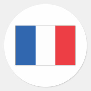 Sticker Rond Drapeau de la France