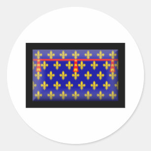 Sticker Rond Drapeau de la France-Artois