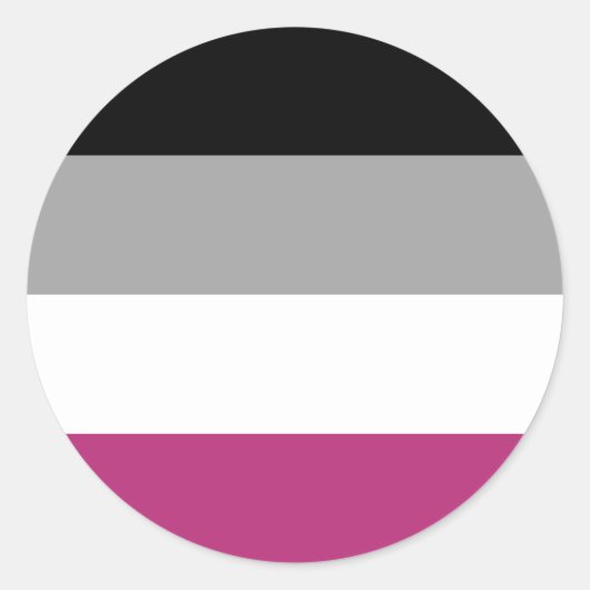 Sticker Rond Drapeau de la Gynephilia Pride (Devant)