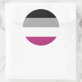 Sticker Rond Drapeau de la Gynephilia Pride (Sac)