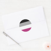 Sticker Rond Drapeau de la Gynephilia Pride (Enveloppe)