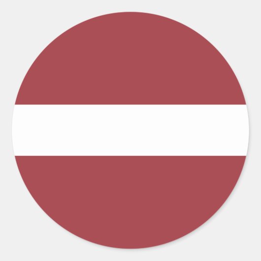 Sticker Rond Drapeau de la Lettonie (Devant)