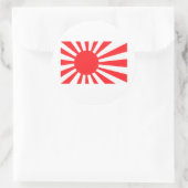 Sticker Rond Drapeau de la marine japonaise (Sac)