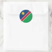 Sticker Rond Drapeau de la Namibie (Sac)