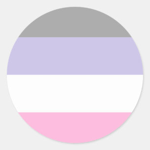 Sticker Rond Drapeau de la Pride