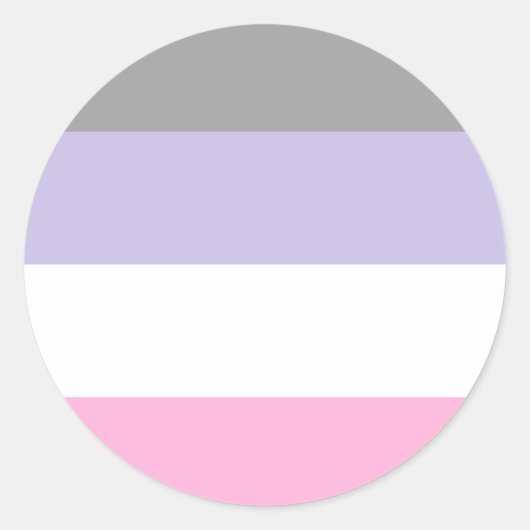 Sticker Rond Drapeau de la Pride (Devant)