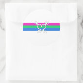 Sticker Rond Drapeau de la Pride (Sac)